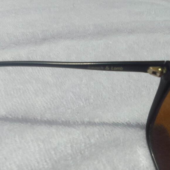 Bausch Lomb authentic vintage-style sunglasses black-frame brown-lens brand new